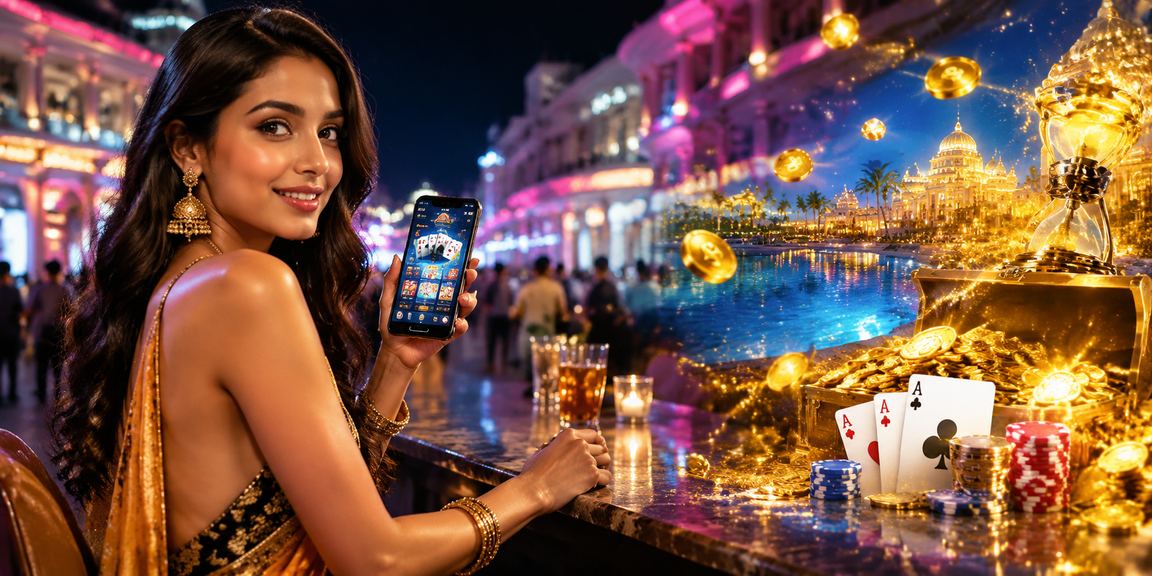 Delhi Connaught Place evening street with gaming activity